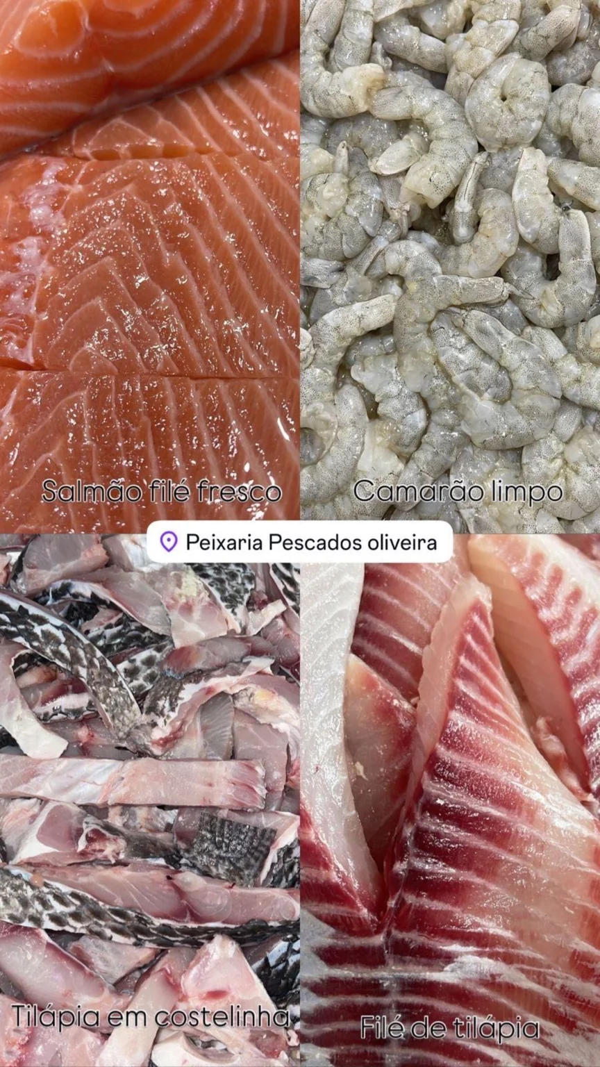 Salmão fresco selecionado da Pescados Oliveira